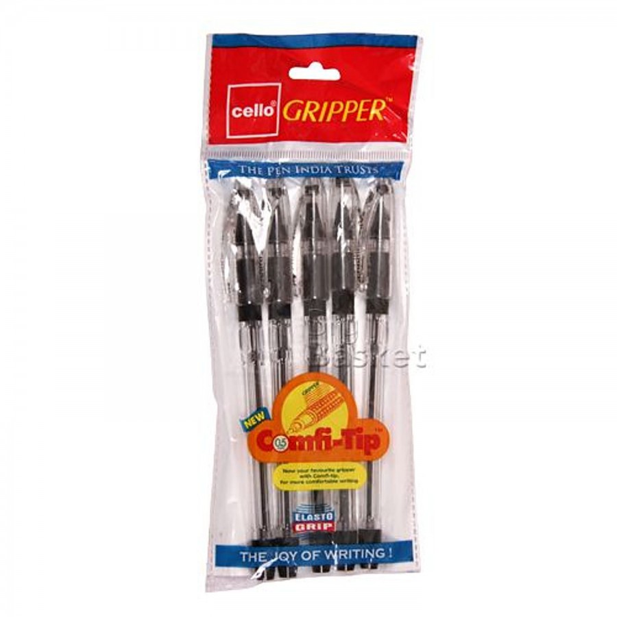 BIC Cello Gripper Ball Pen - Black