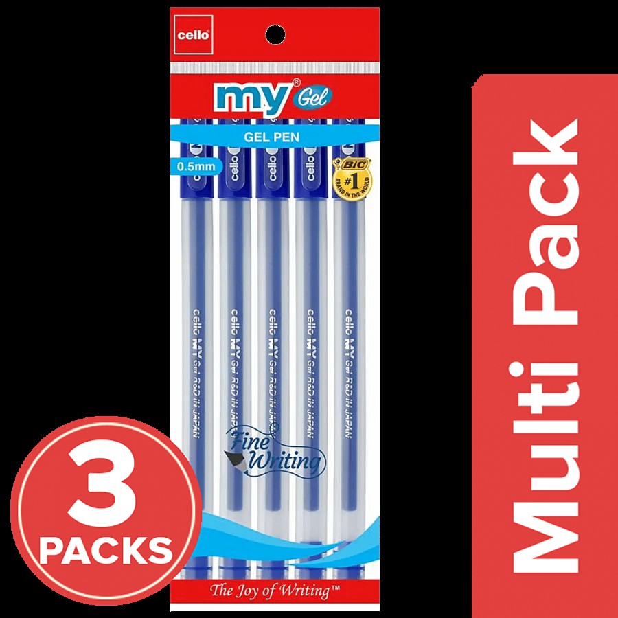 BIC Cello MyGel Pen - Blue