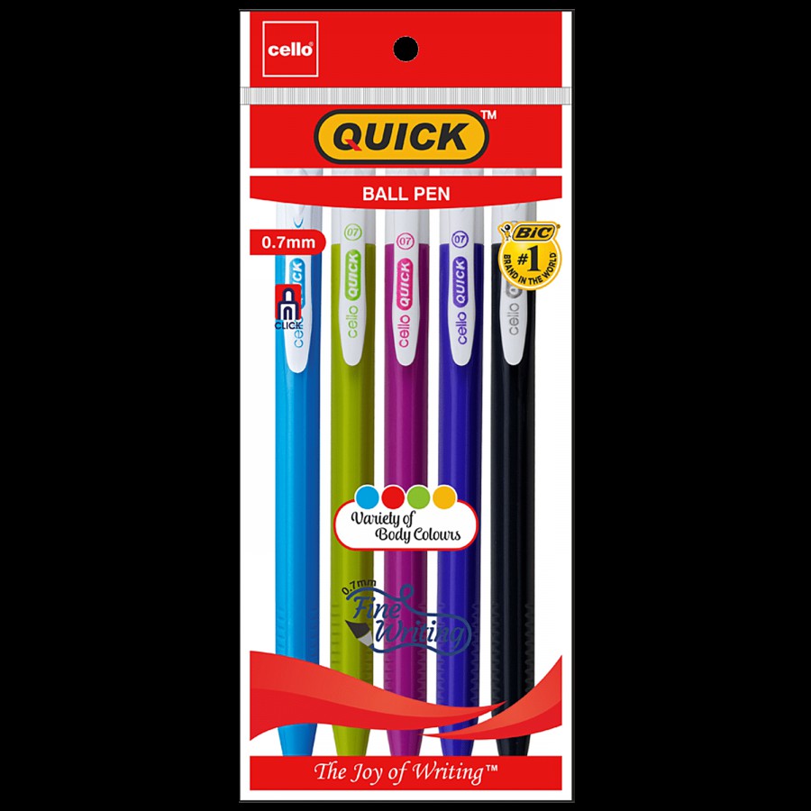 BIC Cello Quick Ballpen Set - Blue