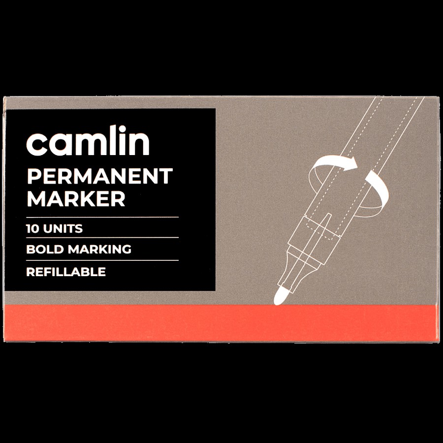 Camlin Kokuyo Permanent Marker Pen - Red