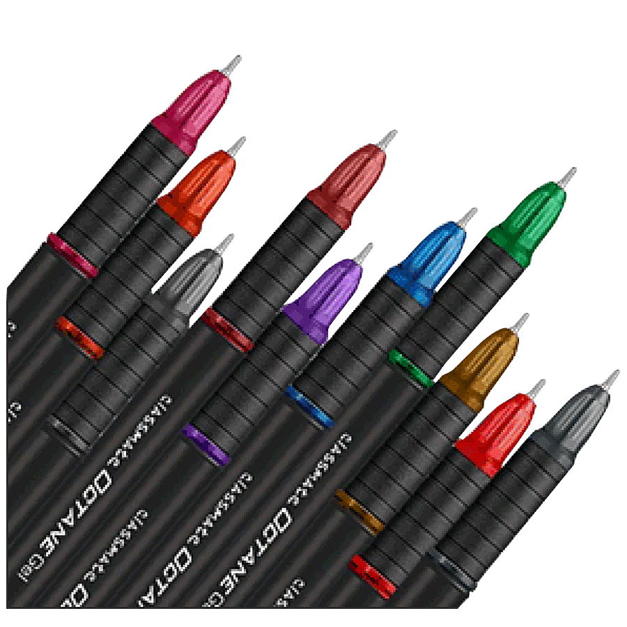 Classmate Octane Colour Burst Gel Pen - Assorted Colours