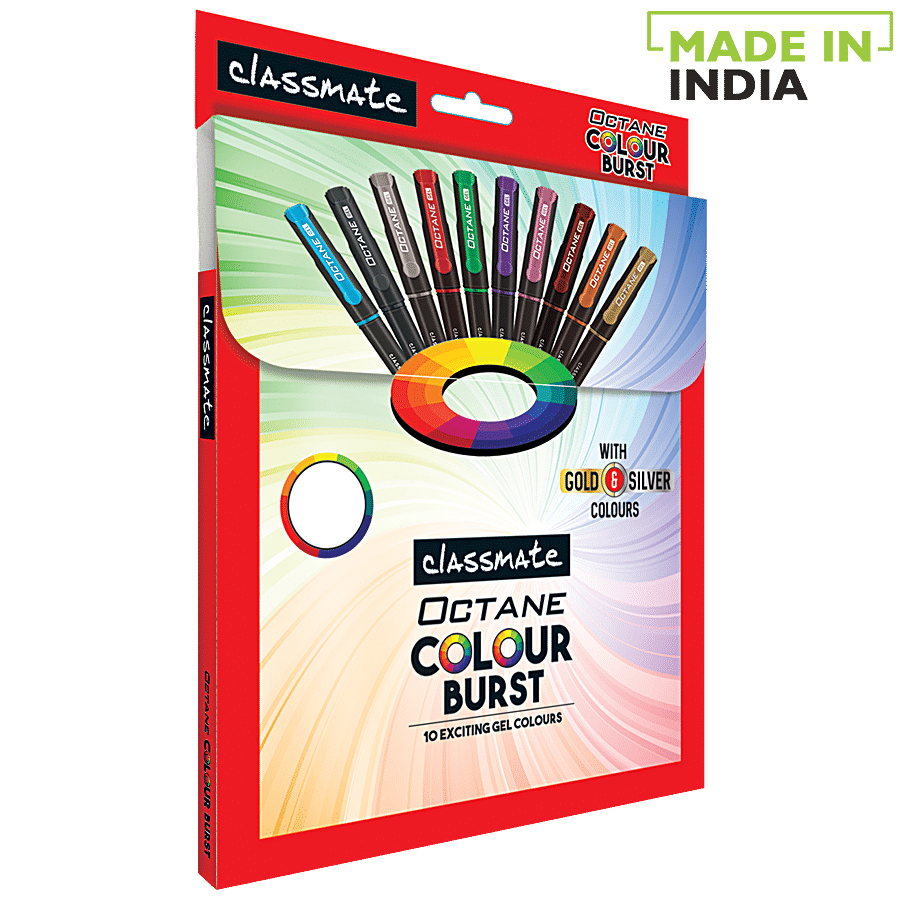 Classmate Octane Colour Burst Gel Pen - Assorted Colours