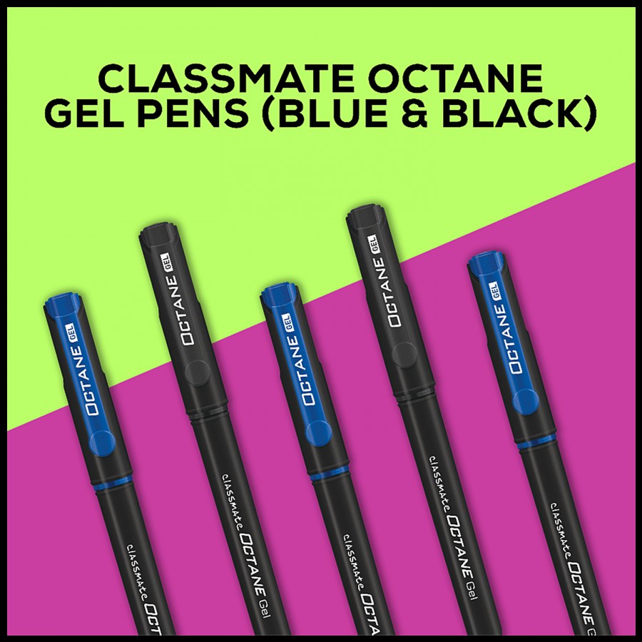 Classmate Octane Gel Pen - Blue & Black