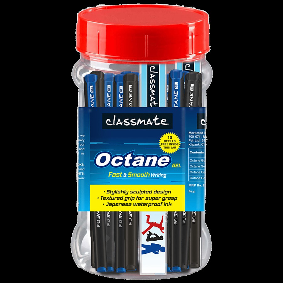 Classmate Octane Gel Pen - Blue & Black