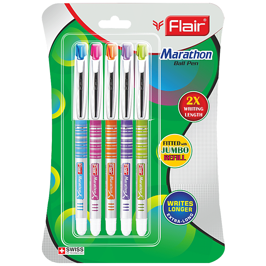 Flair Marathon Ball Pen With Jumbo Refill - Easy Grip