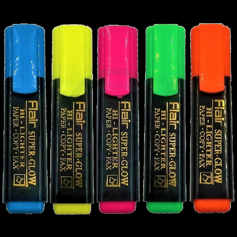 Flair Super Glow Hi-Lighter Pen - Easy Grip