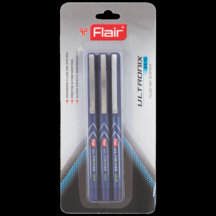 Flair Ultronix 0.5 Gel Pen With Fluid Ink System - For Smooth Writing