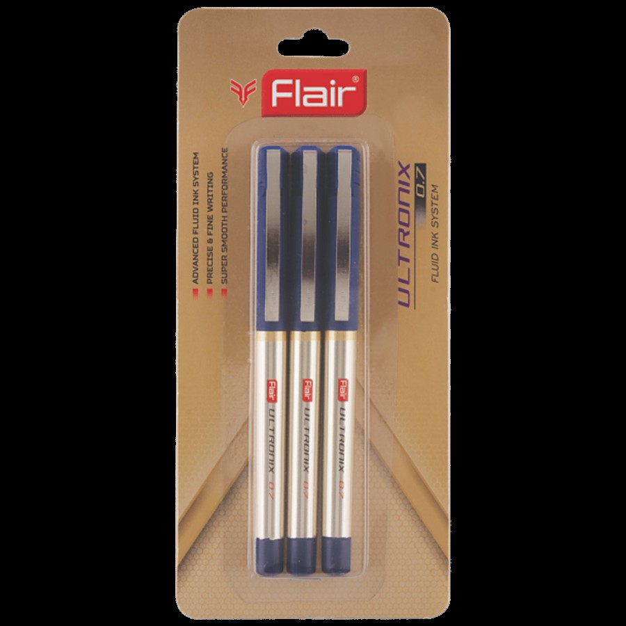 Flair Ultronix 0.7 Gel Pen With Fluid Ink System - For Smooth Writing