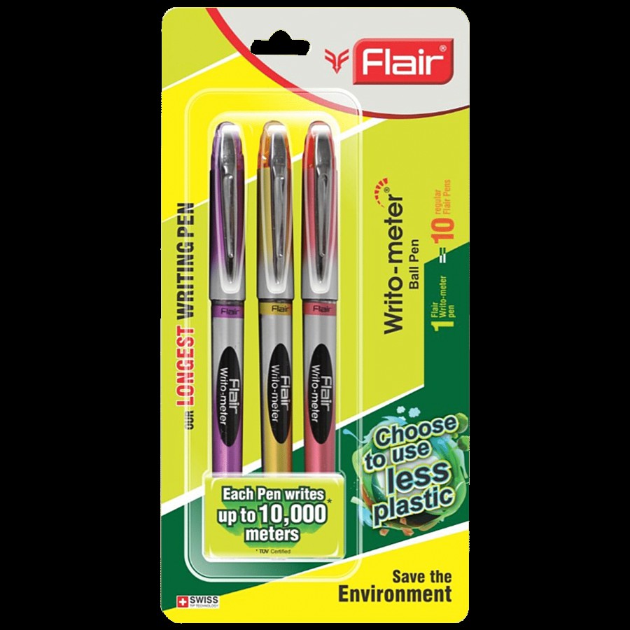 Flair Writo-Meter Ball Pen - Provides Smooth Flow