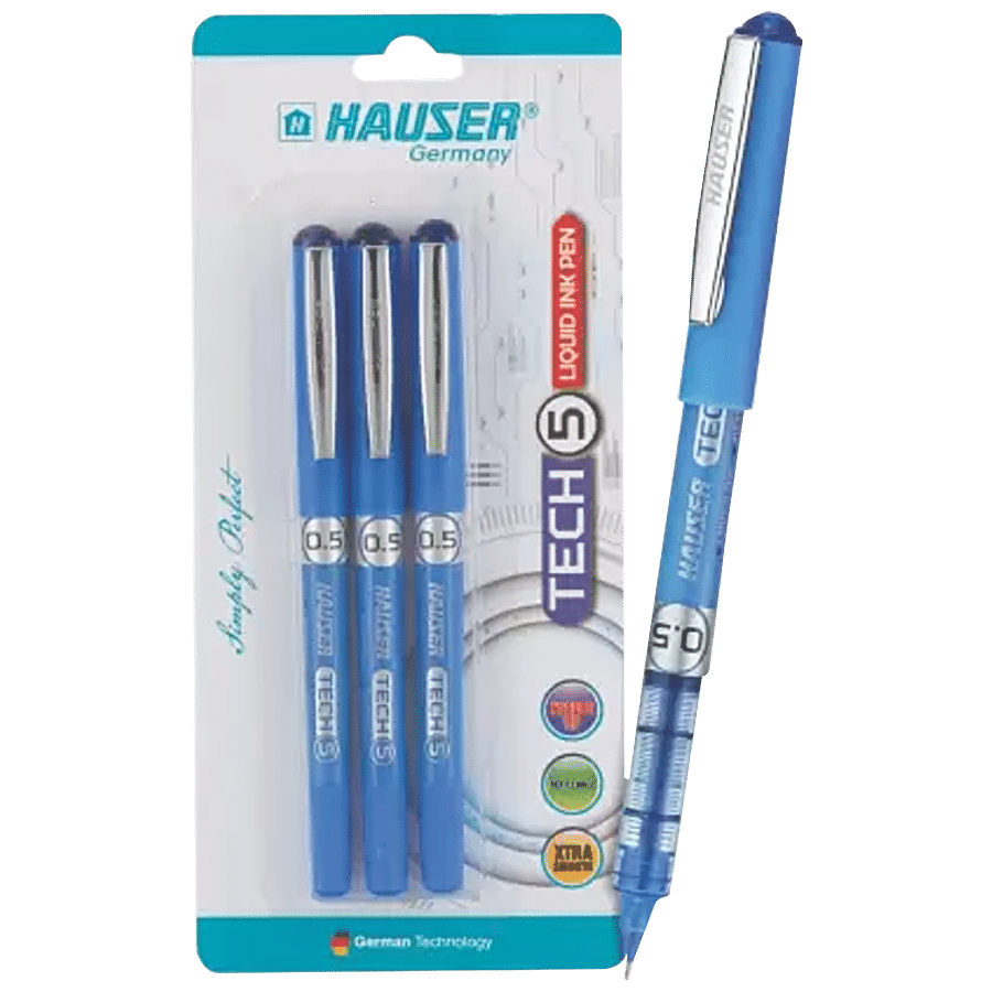 Hauser Tech 5 Liquid Ink Pen - For Smooth Writing