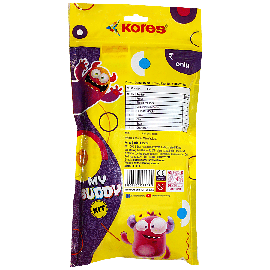 Kores My Buddy School Stationery Kit - 99