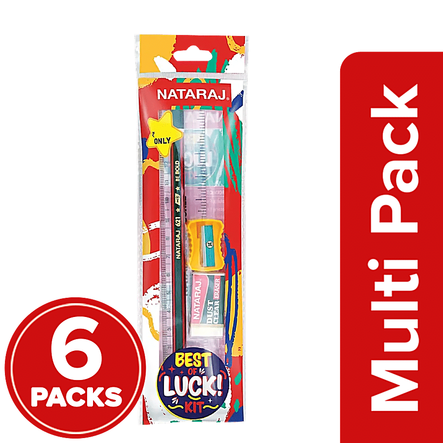 Nataraj Best Of Luck Stationery Kit - Easy To Use