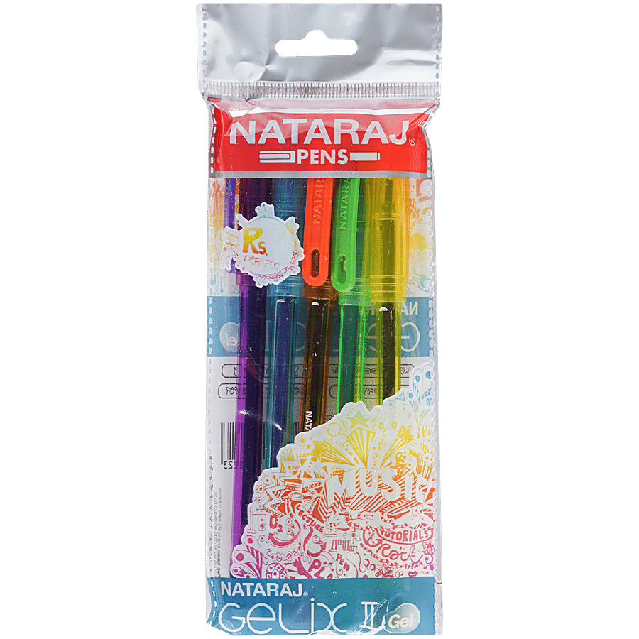 Nataraj Gelix Ii Gel Pen - Comfortable Grip