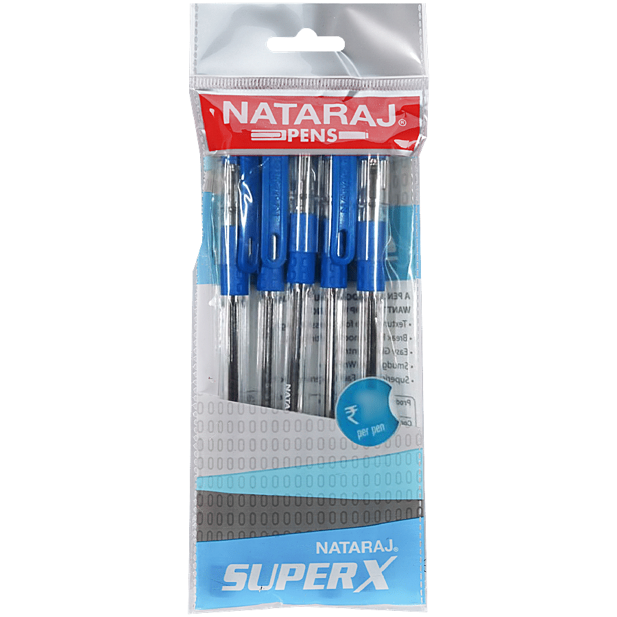 Nataraj Super X Ball Pens - For Smooth Writing