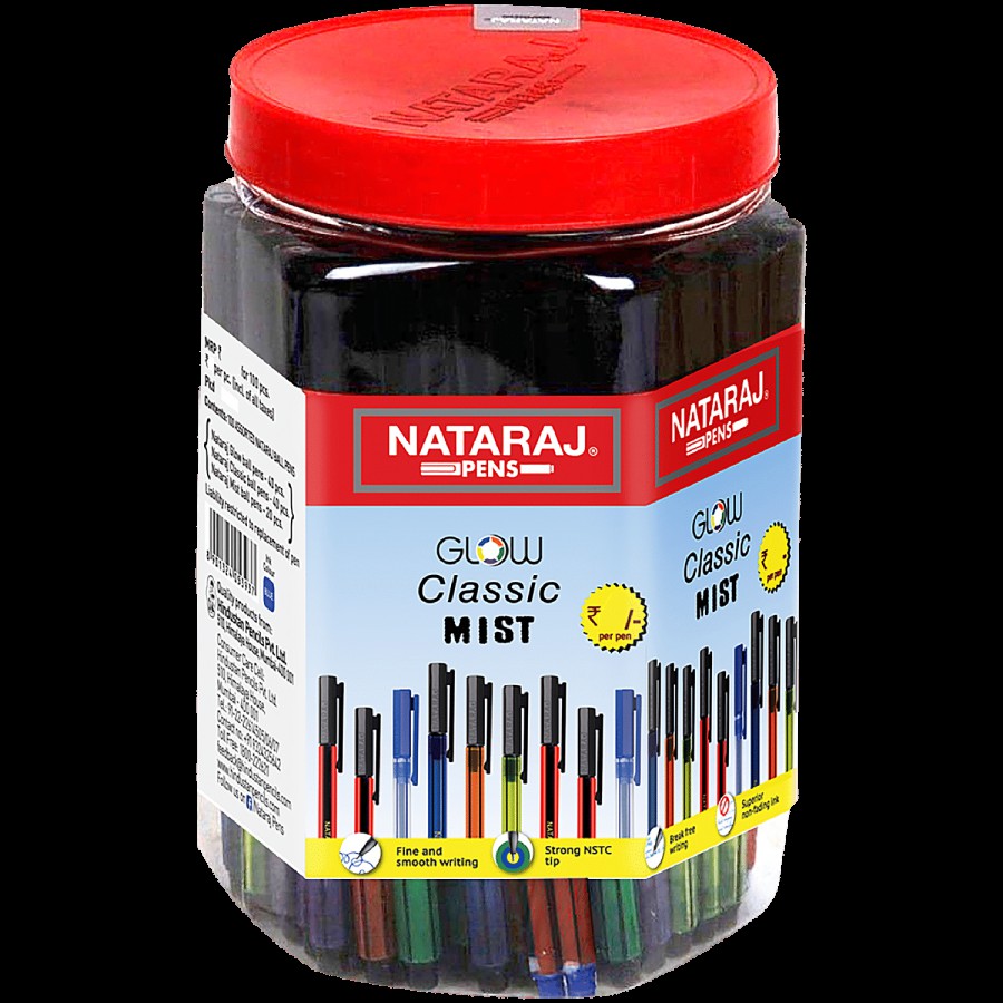 Nataraj Glow Classic Mist Pens - For Smooth Writing