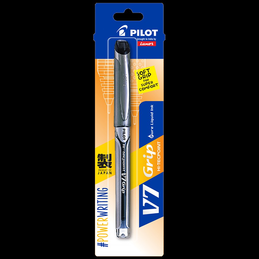 Pilot Hi-Techpoint V-7 Grip Pen - Black