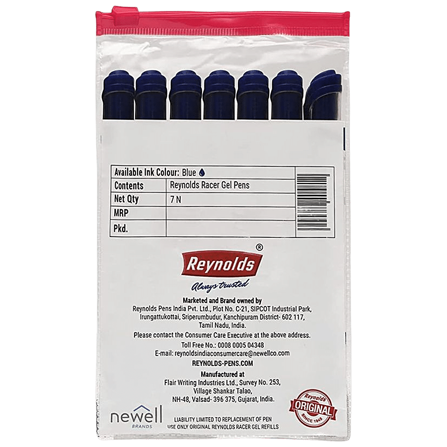 Reynolds Racer Gel Ink Pen - Blue