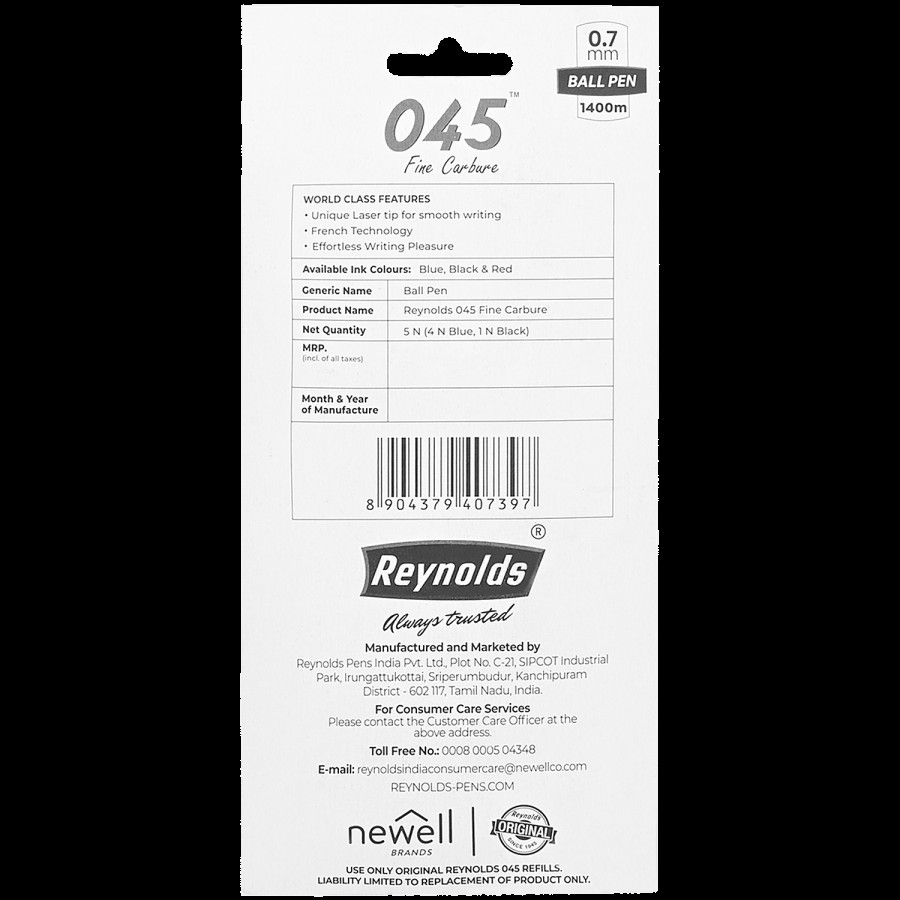 Reynolds 045 Ball Pen Set - 0.7 mm