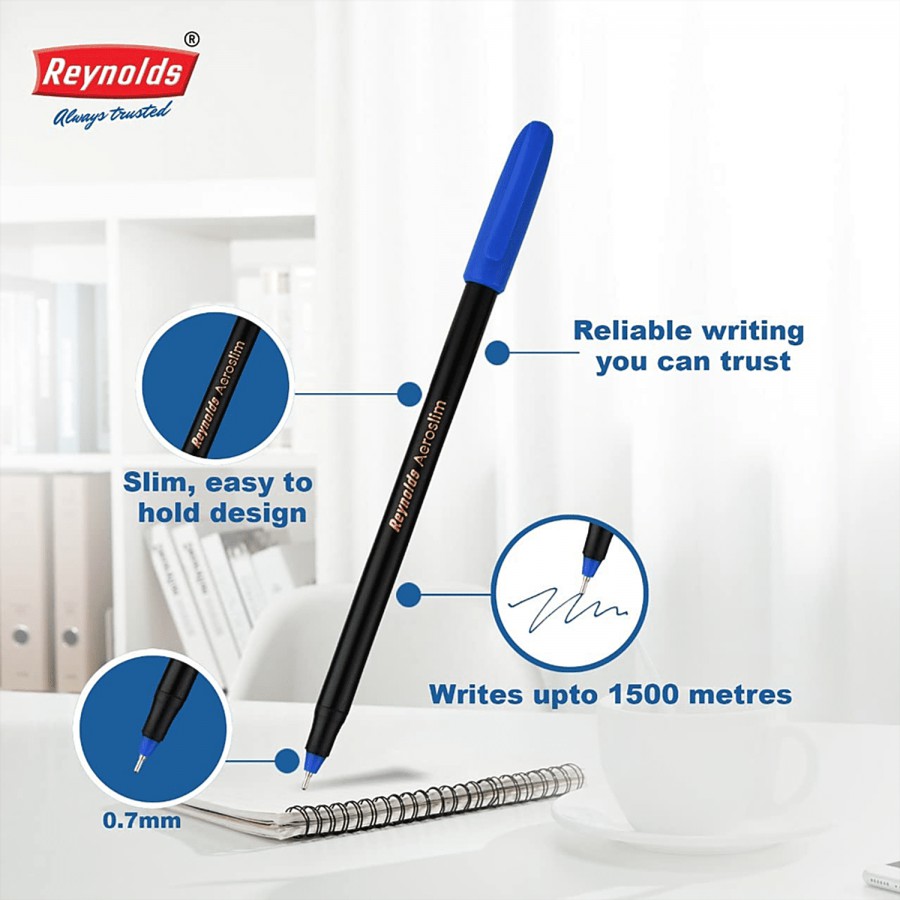 Reynolds Aeroslim Ball Pen - Blue