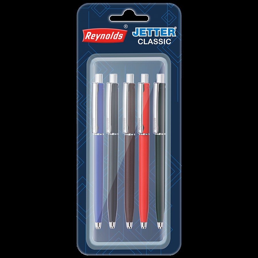 Reynolds Jetter Classic Ball Pen Set - Blue