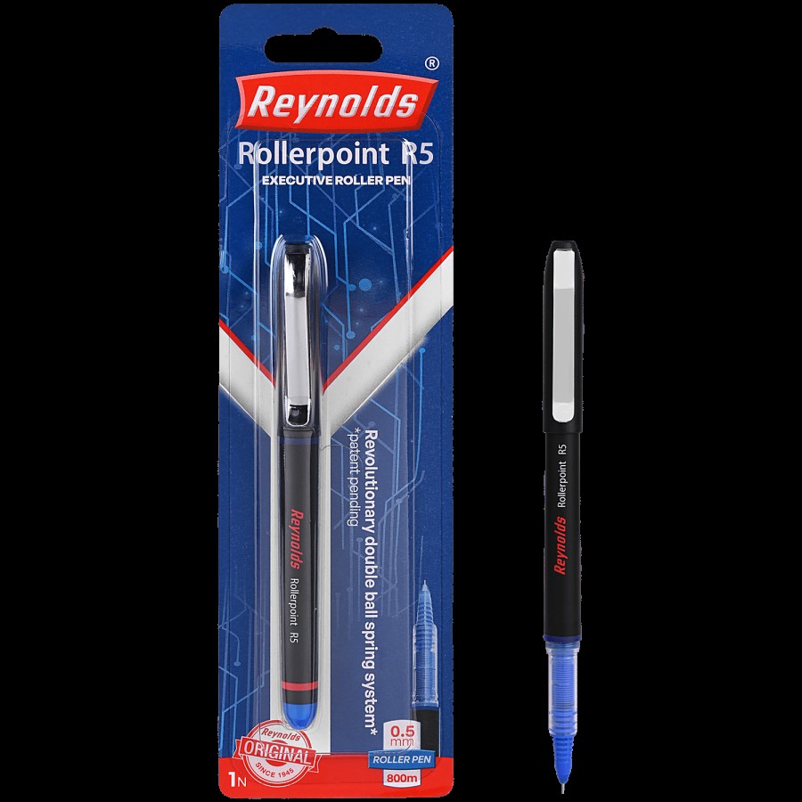 Reynolds R5 Roller Ball Pen For Professional - Blue