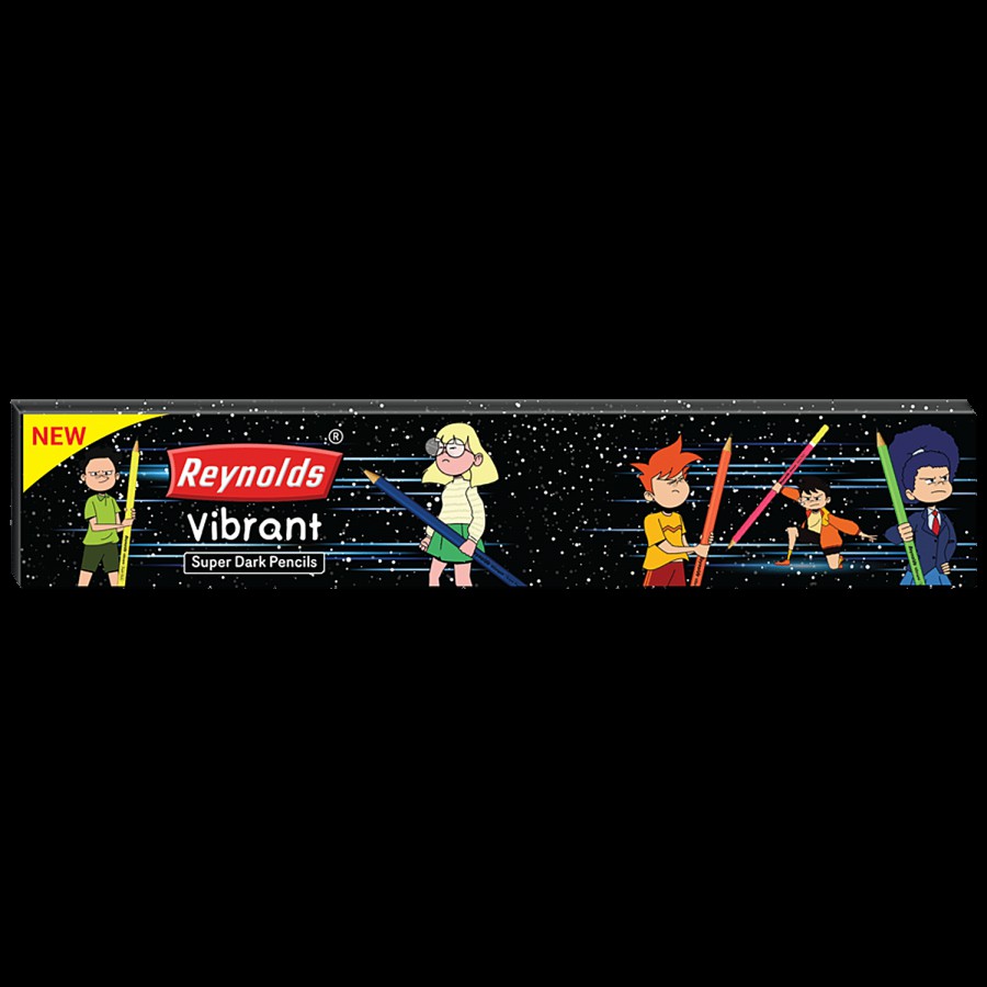 Reynolds Vibrant Super Dark Pencil - Break-Resistant