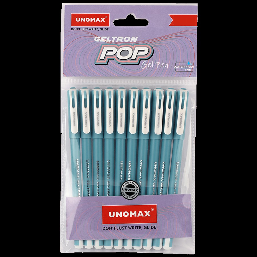 Unomax Geltron Pop Gel Pen - Waterproof Ink