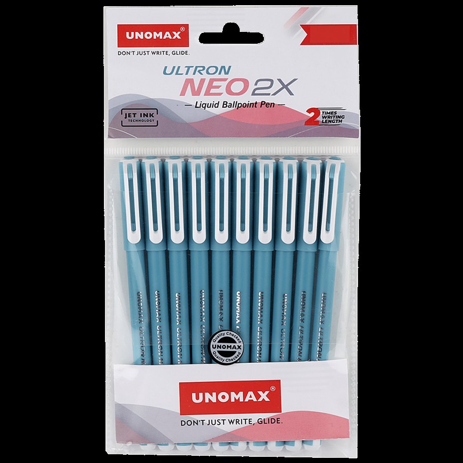 Unomax Ultron Neo 2X Liquid Ball Pen - Jet Ink