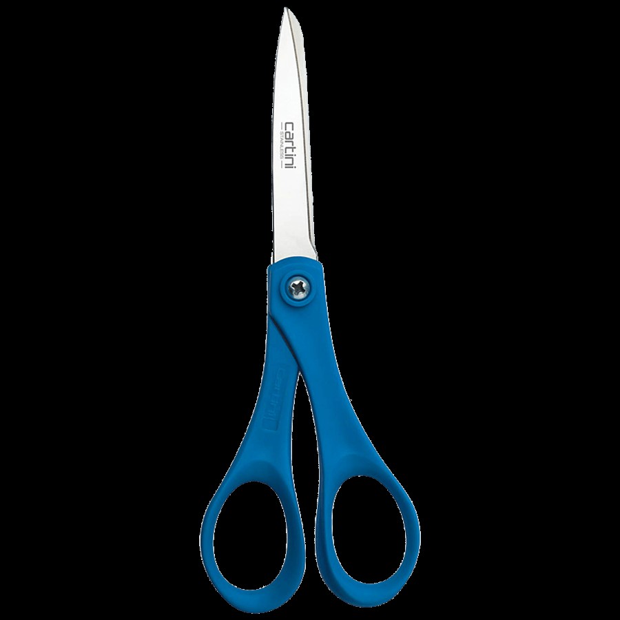 Cartini by Godrej Stainless Steel Comfort Scissors with Blue Handle - Large