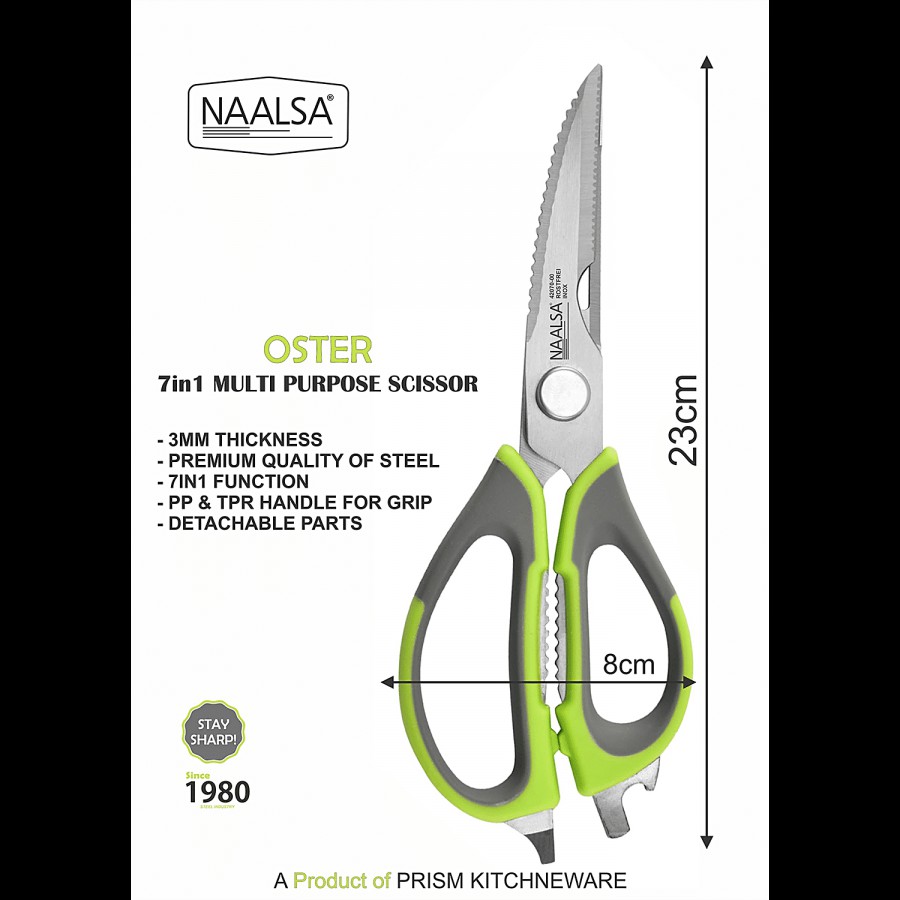 Naalsa Oster 7 In 1 Multi-Purpose Detachable Kitchen Scissor