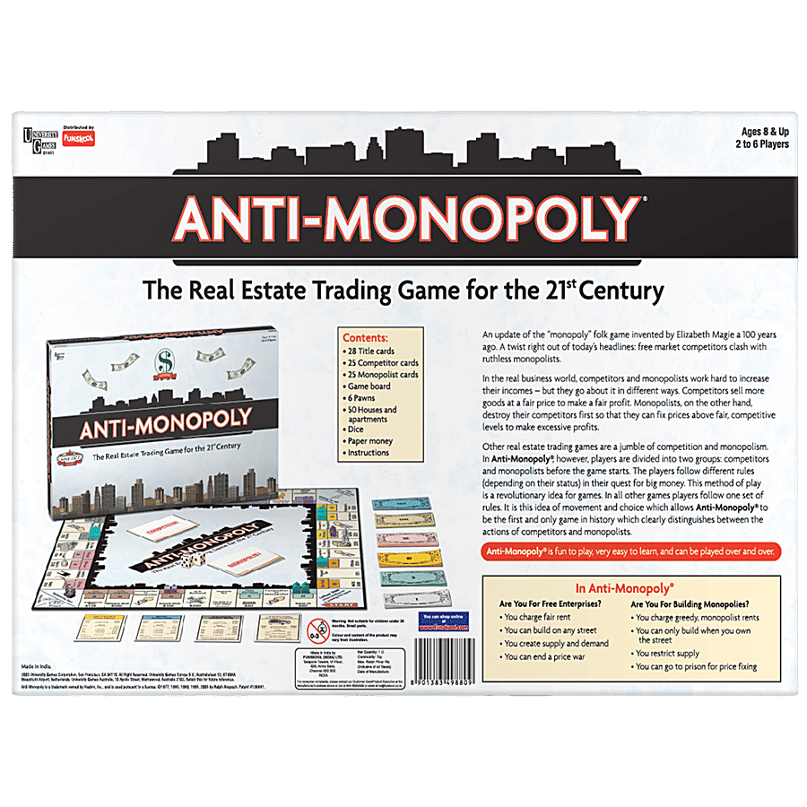 Funskool Anti-Monopoly - The Classic Real Estate Trading Game