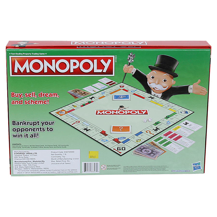 Hasbro Gaming Monopoly International Business Board Game - For Families & Kids 8+ Yrs