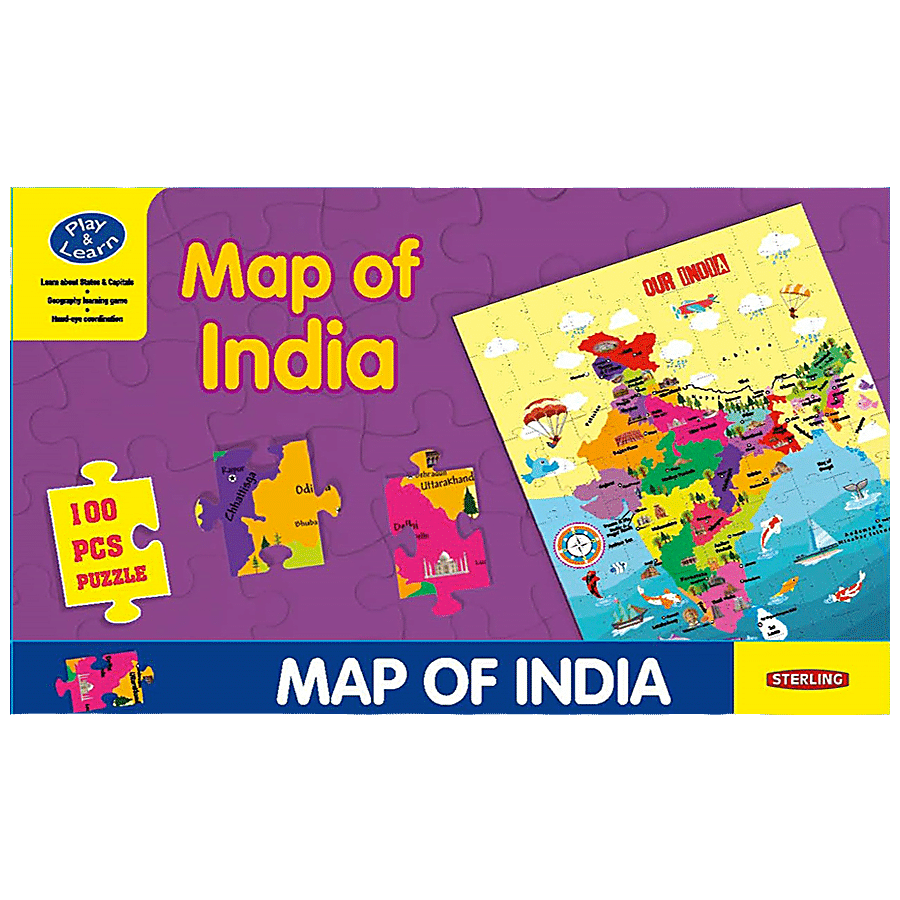 Sterling Puzzle Game - Map Of India