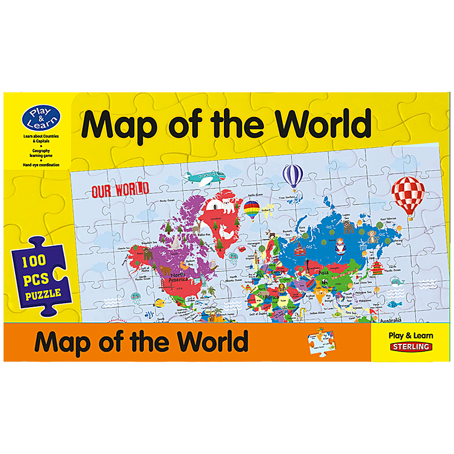 Sterling Puzzle Game - Map Of The World