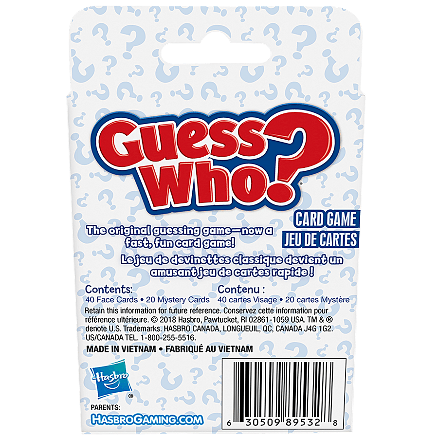 Hasbro Gaming Guess Who? Card Game For Kids Ages 5 & Up