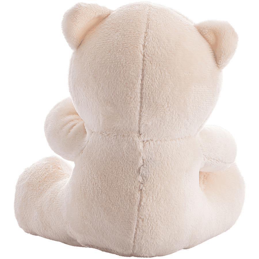 Dimpy Stuff Teddy Bear With Heart - Beige