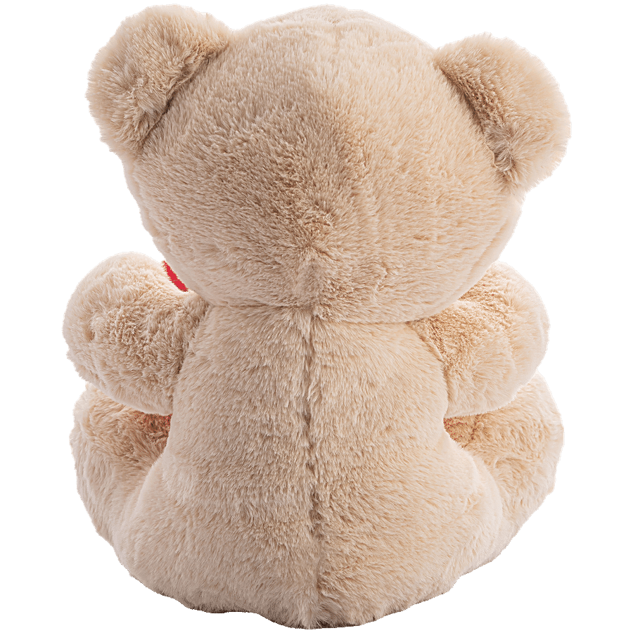 Dimpy Stuff Teddy Bear With Heart - Beige