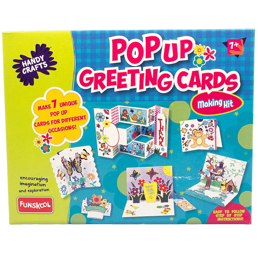 Handycrafts Pop Up Greeting Cards Making Kit - DIY Greeting Cards