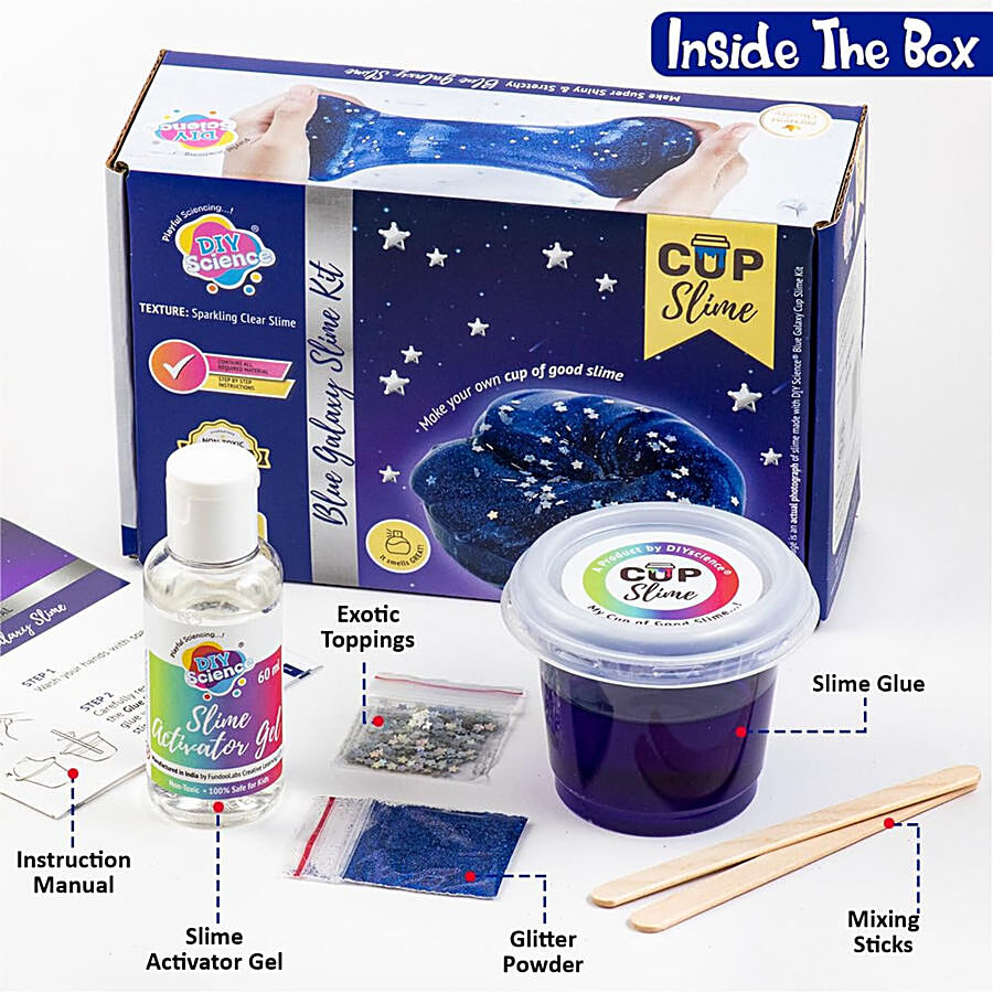 Wembley Galaxy Fluffy Slime Kit - For Kids