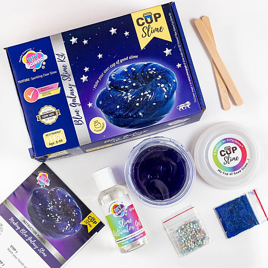 Wembley Galaxy Fluffy Slime Kit - For Kids