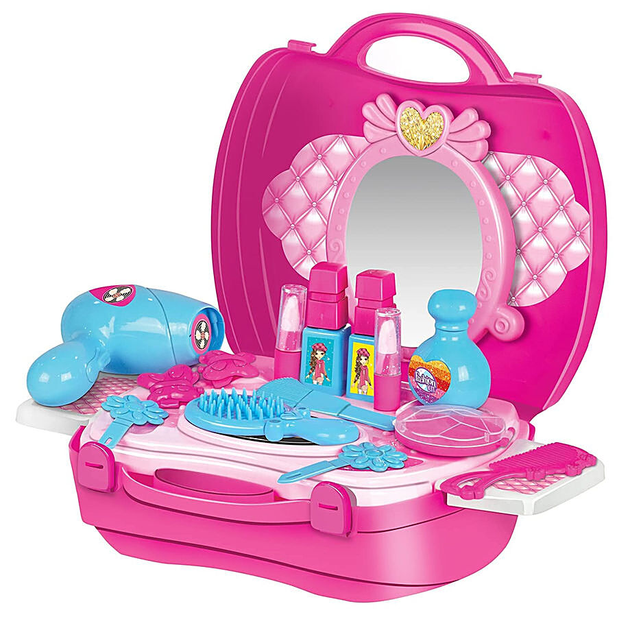 Wembley Makeup Set - With Mirror & Hair Styling Cosmetics Accessories