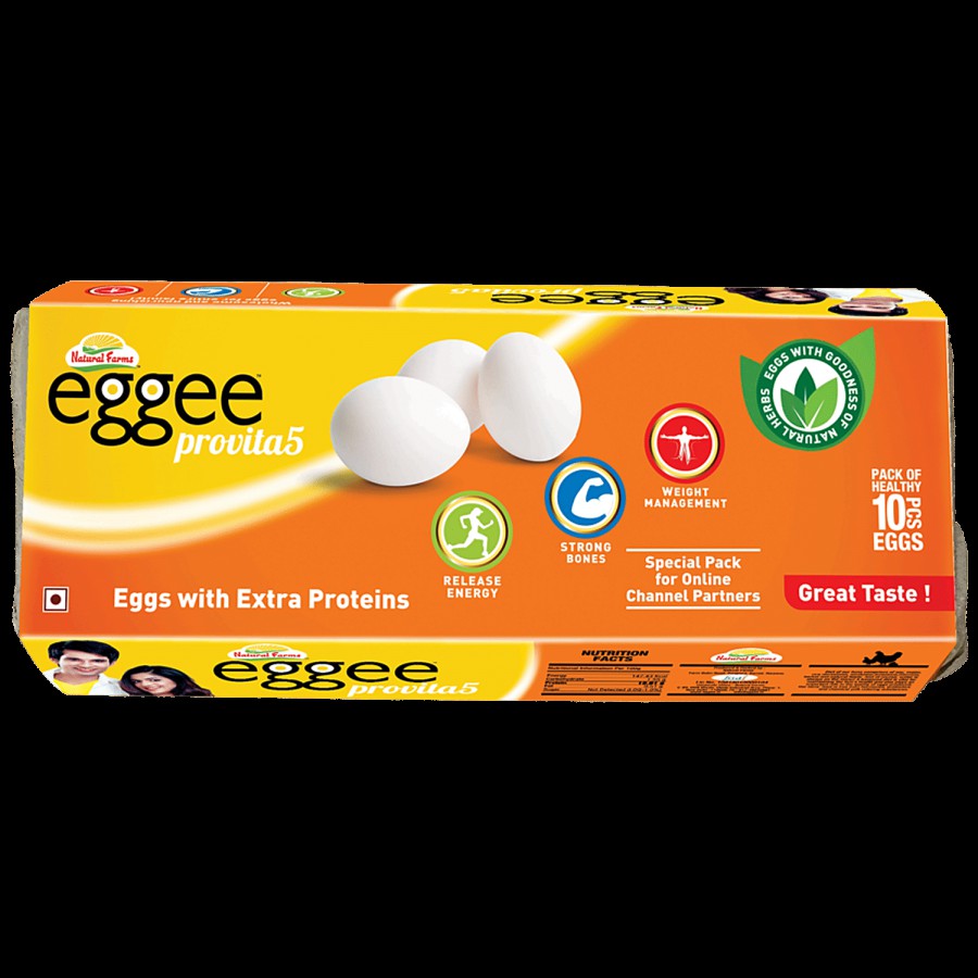 Eggee White Eggs With Extra Protein