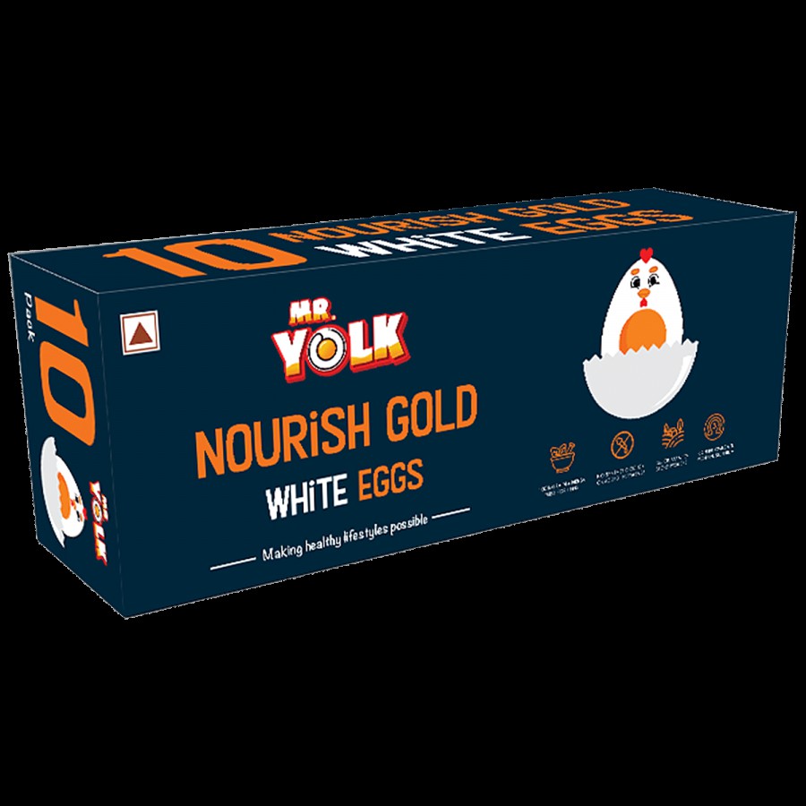 Mr Yolk Nourish Gold White Eggs