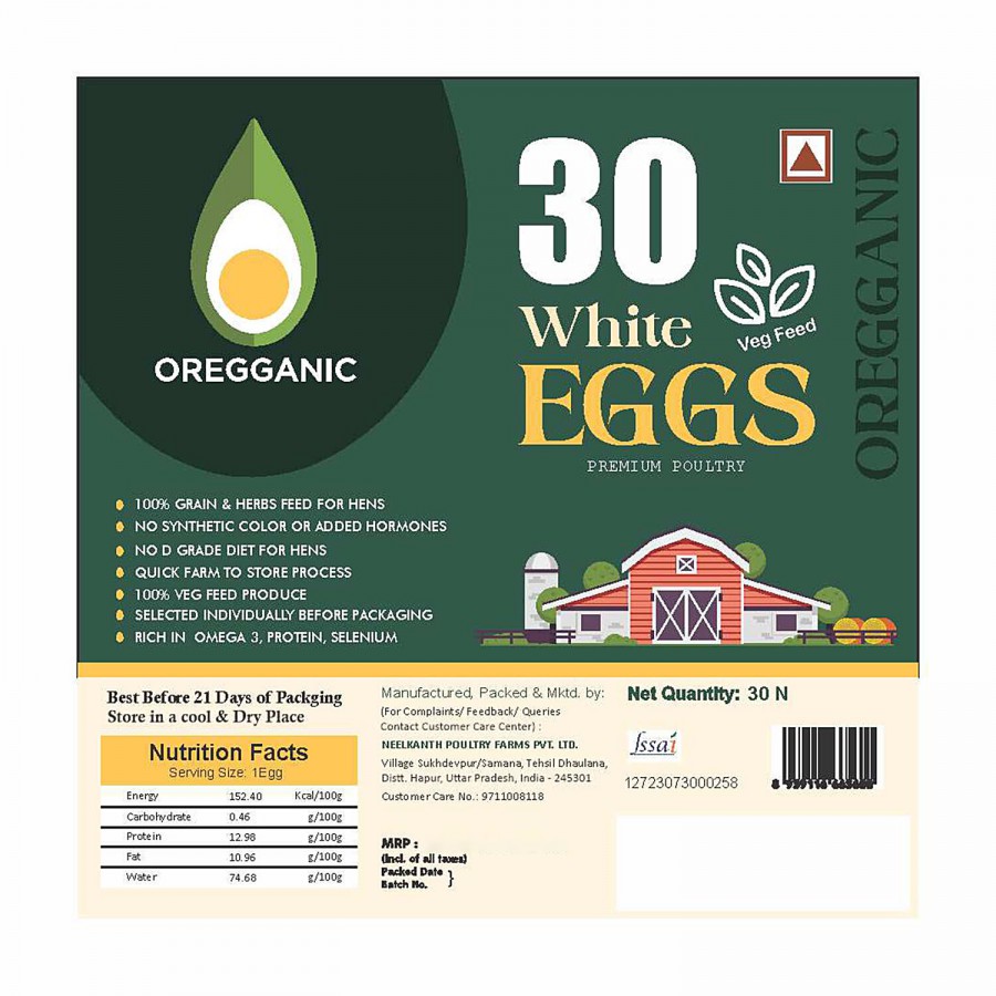 Oregganic White Eggs