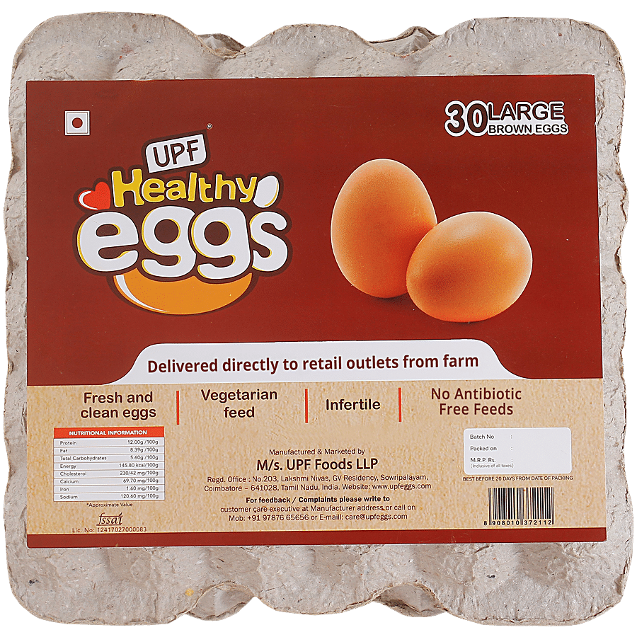 UPF Healthy Brown Eggs - Large