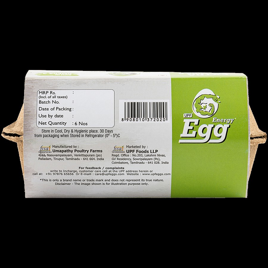 UPF Energy Eggs - White