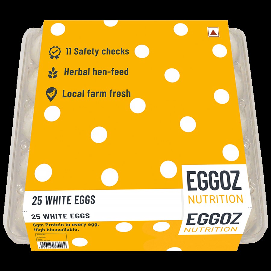 Eggoz White Eggs - Farm Fresh