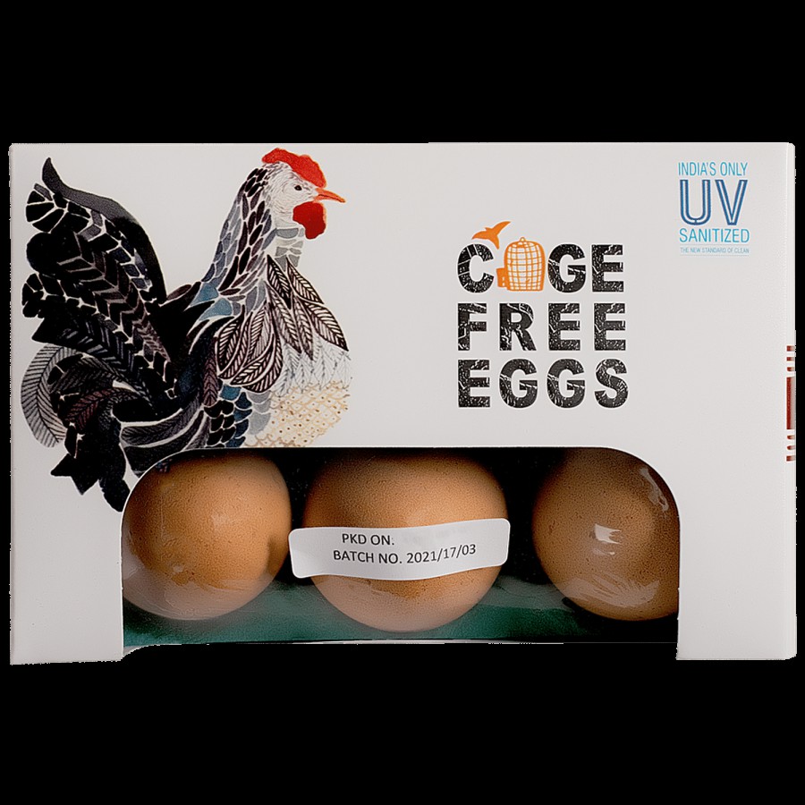 HenFruit Premium Cage Free Eggs(6 pcs) - 100% Natural