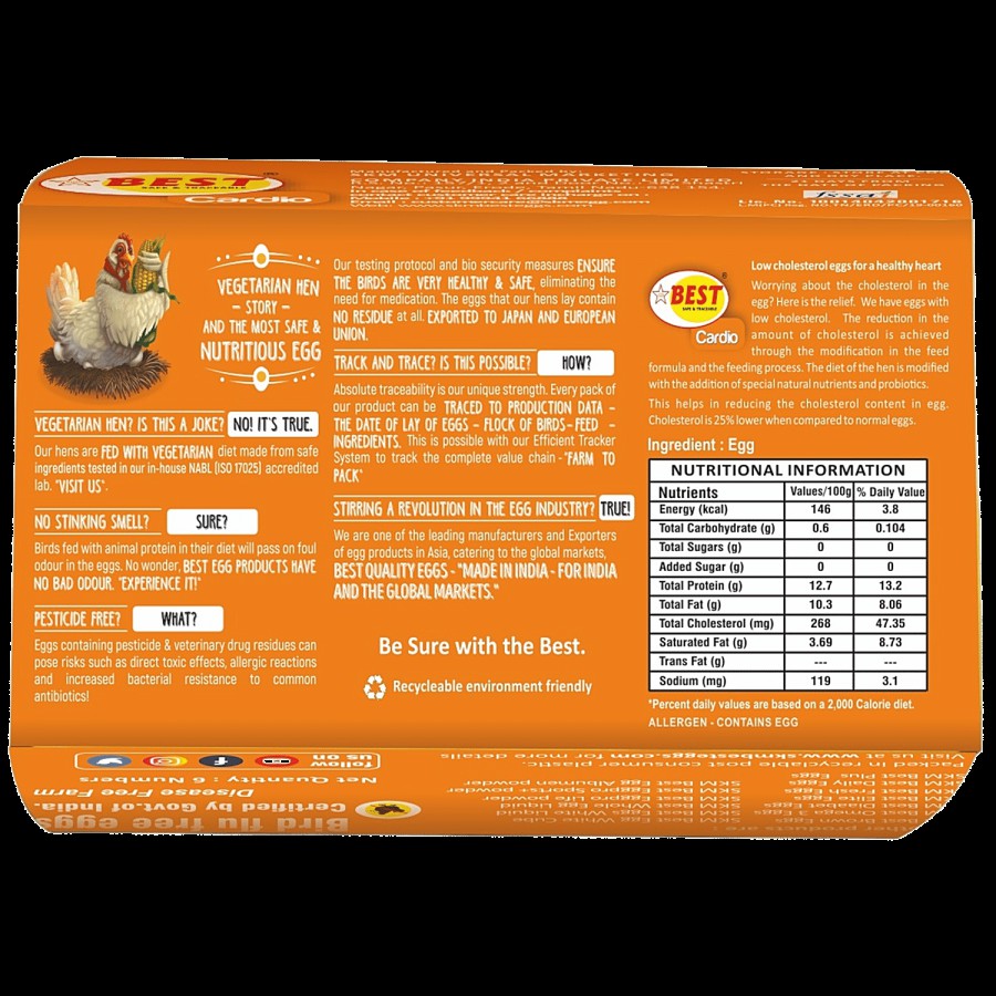 SKM Best Cardio Egg With Low Cholesterol