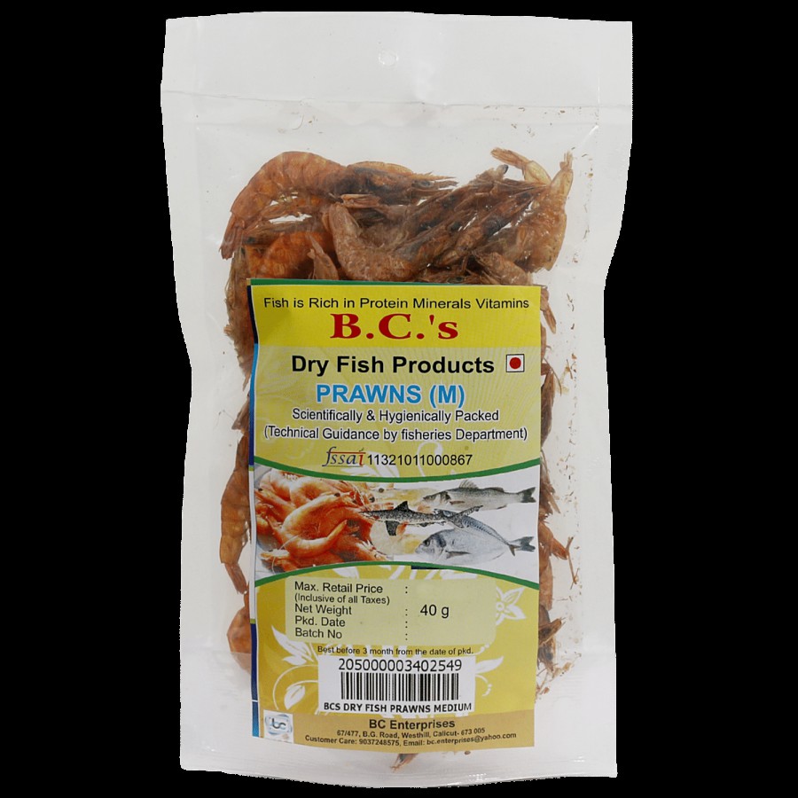 B.C's Enterprises Dry Prawns - Medium